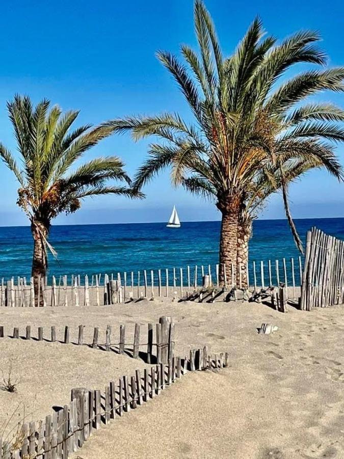 Elégant appartement vue mer wifi parking Le Barcarès Esterno foto
