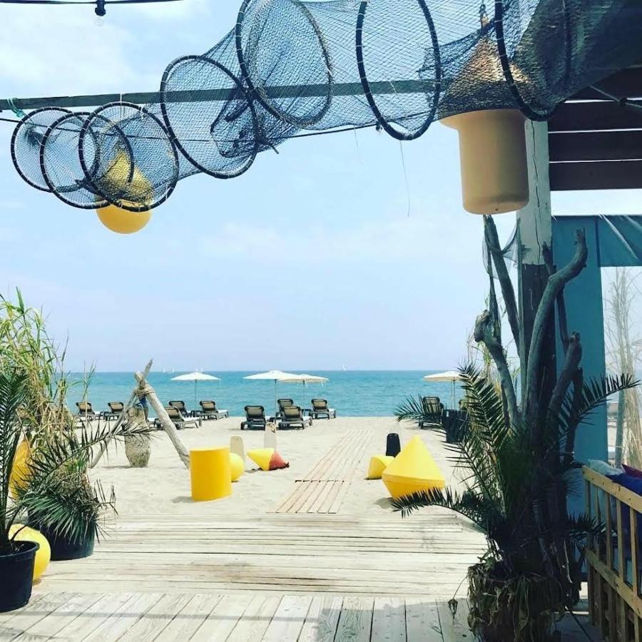 Elégant appartement vue mer wifi parking Le Barcarès Esterno foto