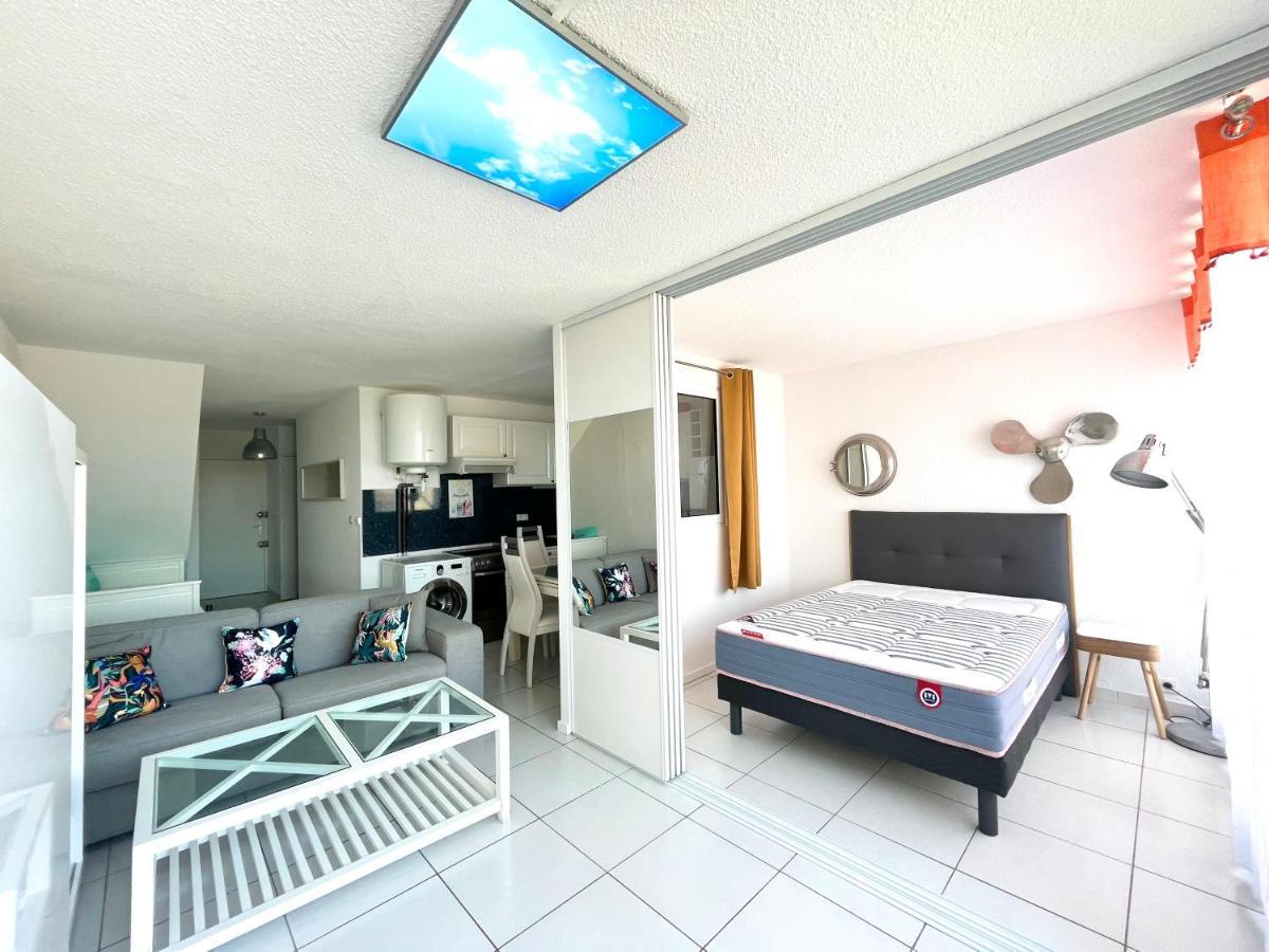 Elégant appartement vue mer wifi parking Le Barcarès Esterno foto